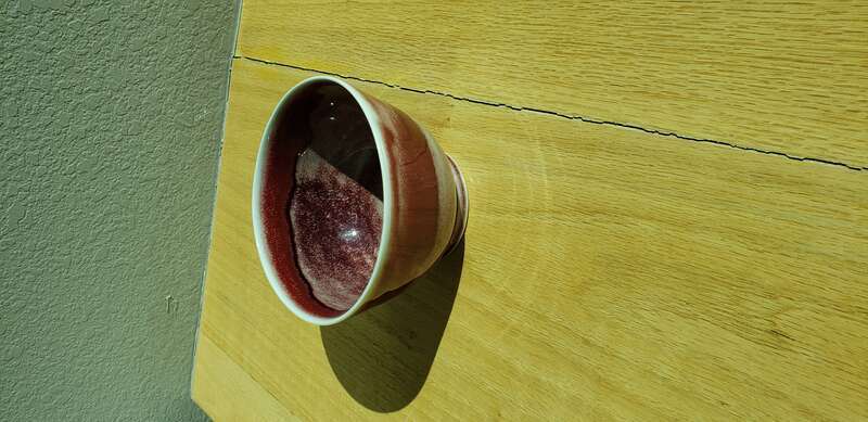 porcelain vessel created in 2014 by Anna Part as a student of the Arita Porcelain US program at University of New Mexico