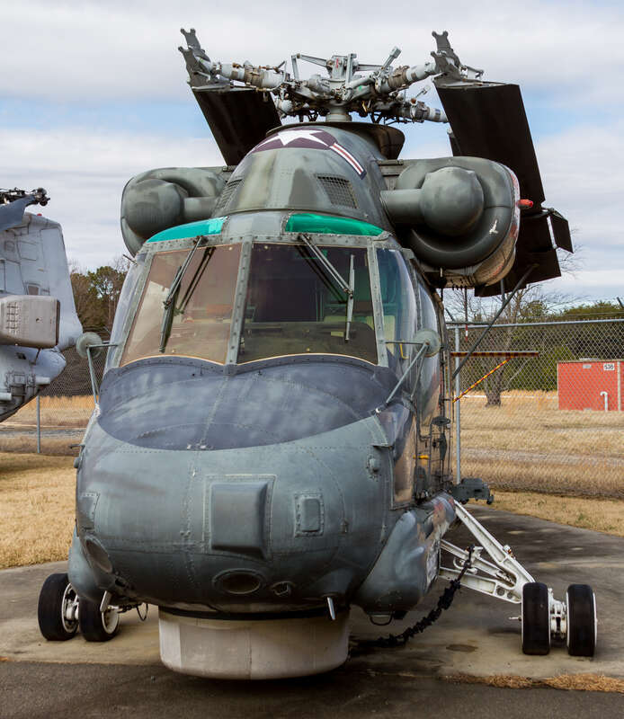 A Kaman SH-2G Super Seasprite on display at the Patuxent River Naval Air Museum. This aircraft, Bureau Number 161642, was manufactured as an SH-2F and received by the US Navy in November 1983.  It flew with the Naval Air Test Center's Rotary Wing