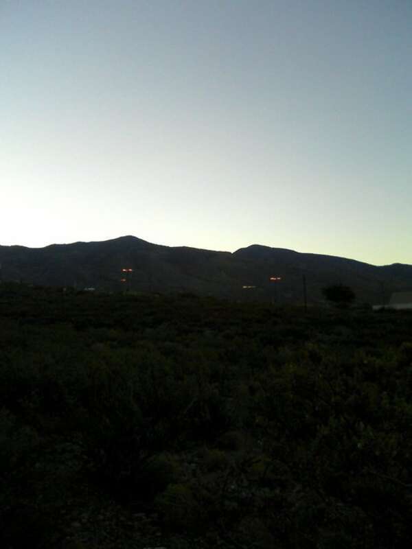 Sunrise over Alamogordo
