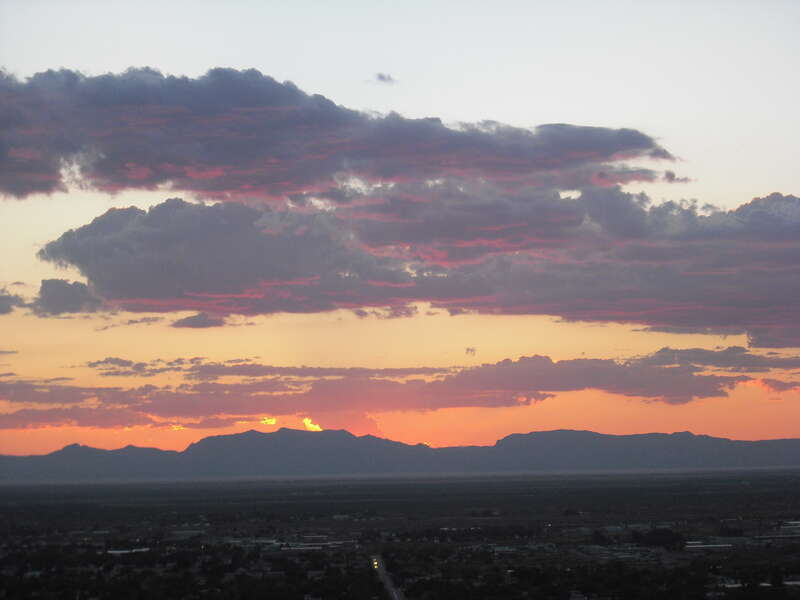 Sunset over Alamogordo, NM