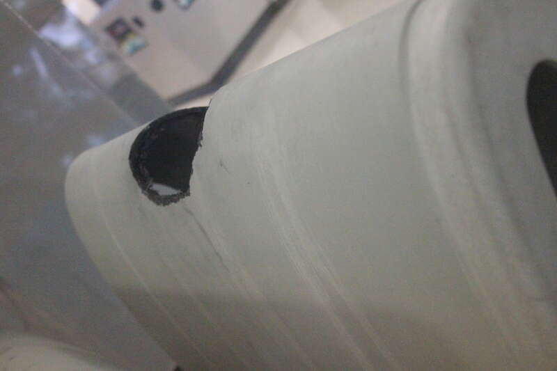 The Space Shuttle Columbia disintegrated on reentry because a block of foam fell from the External Tank onto the reinforced carbon-carbon wing-leading edge of the Space Shuttle.  After the disintegration, engineers demonstrated the damage that could