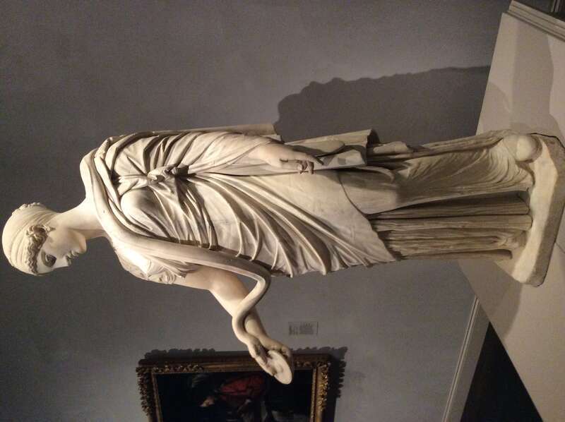 The Hope Hygieia. Roman, 2nd-century copy (c.130-161) after a Greek original of c. 360BC. Marble. William Randolph Hearst Collection. In LACMA, Los Angeles