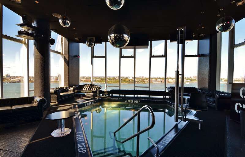 A jacuzzi inside the Top of the Standard