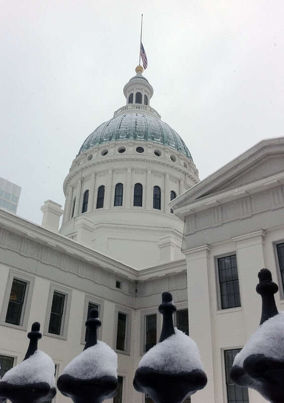 Please read our blog at: mwrcms.nps.doi.net/jeff/archdome.htm?customel_dataPageID_... Jefferson National Expansion Memorial encompasses the Gateway Arch and Old Courthouse which is a unit of the National Park Service. In honor of the shooting victims