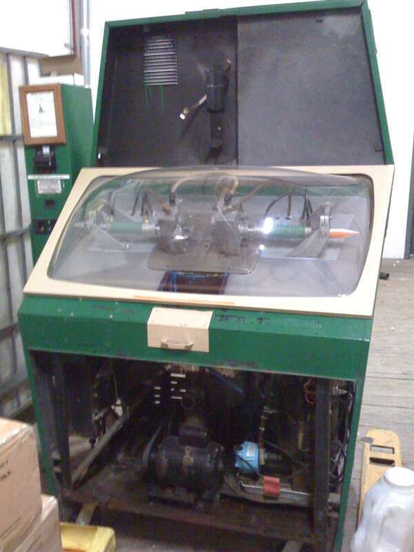 This crusty looking vintage mold-a-Rama machine is being transformed into the Roto-a-Matic as we speak. For more info see roto-a-matic.com