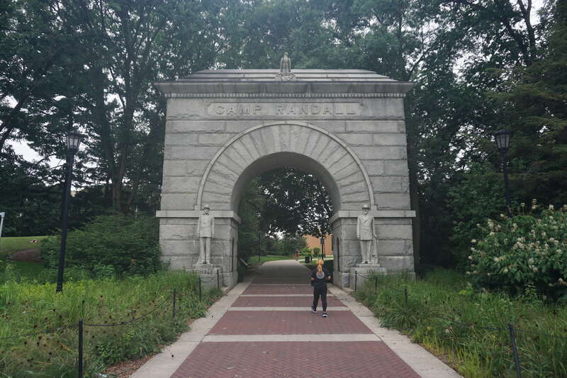 Camp Randall Memorial Park on the campus of the University of Wisconsin–Madison in Madison, Wisconsin (United States).