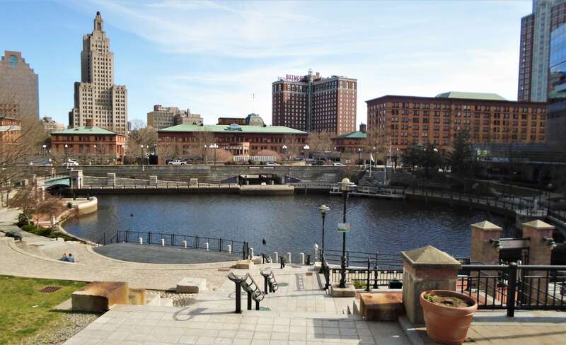 Waterplace Park in Providence, Rhode Island.