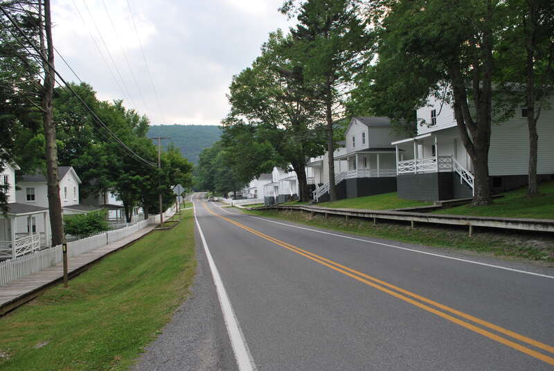 Main Street in w:Cass, West Virginia.