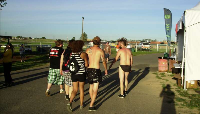 Concert goers at Lilith Fair at Gorge at George in 2010. Atypical for the genre of music.