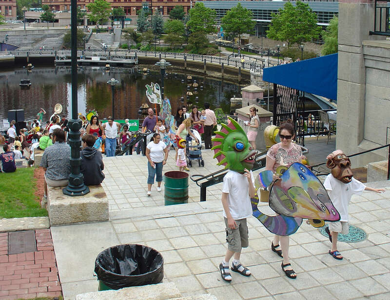 FirstWorksKids Festival at Waterplace Park in Providence, Rhode Island in June 2006. Among the involved organizations was Big Nazo (masks/costumes).