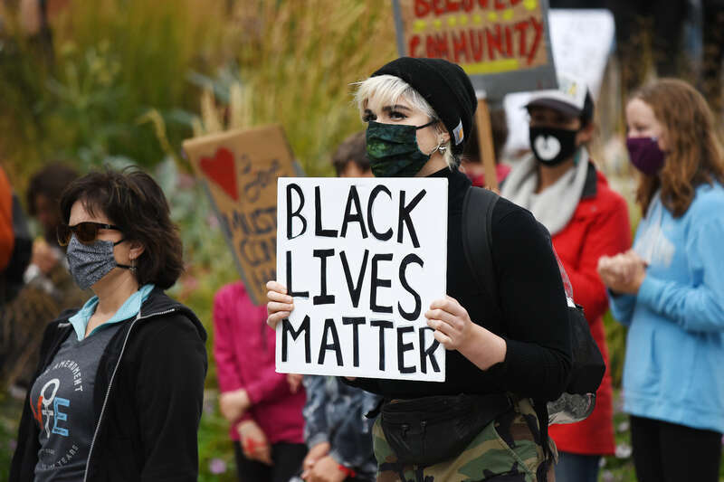 March on Alaska event in Anchorage, Alaska. Presented by the Alaska Black Caucus. September 7, 2020.

This photo is available for free public use. Please provide credit in the following format: &quot;Photo courtesy Paxson Woelber, The Alaska Landmine&quot;
