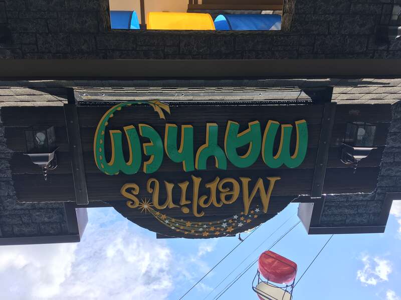 The entrance to the ride.