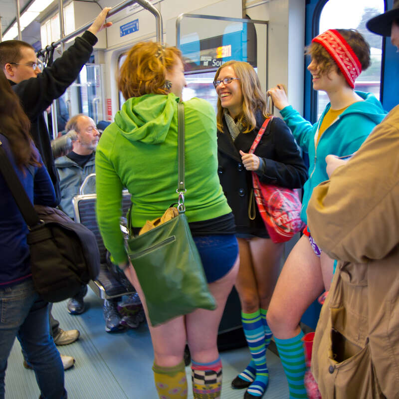 No Pants Light Rail Ride 2012