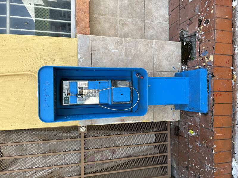 Pay Phone with no hand set, Miami Latin Quarter