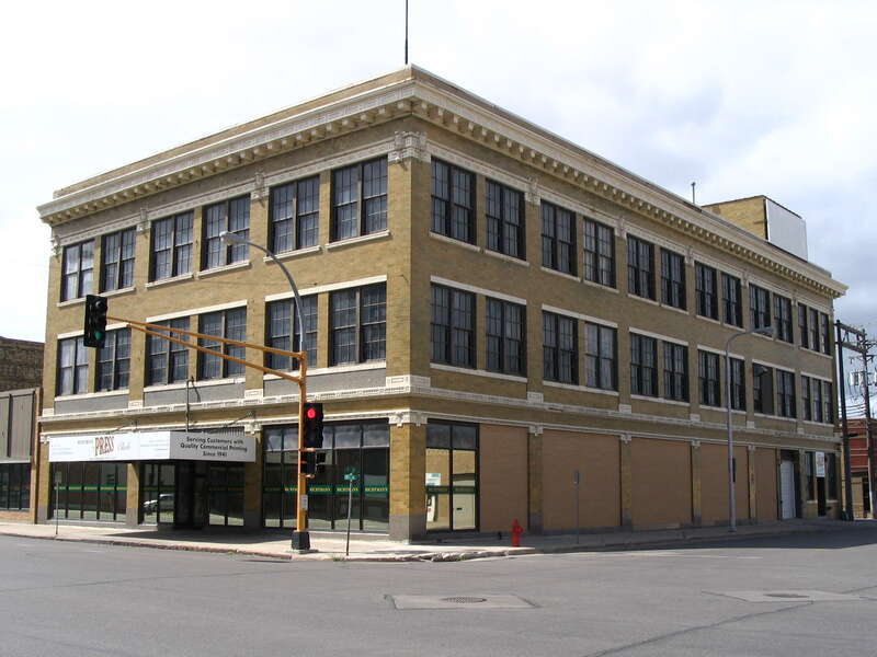 The Pence Automobile Company Building, Fargo, North Dakota. This building is listed on the National Register of Historic Places.