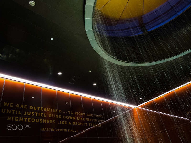 500px provided description: The fountain at the Museum is an uplifting place to sit in quiet contemplation. [#peaceful ,#fountain ,#refelction ,#g12 ,#Canon ,#Washington ,#Museum ,#Culture ,#DC ,#January ,#Mall ,#Jason knauer ,#NMAAHAC]