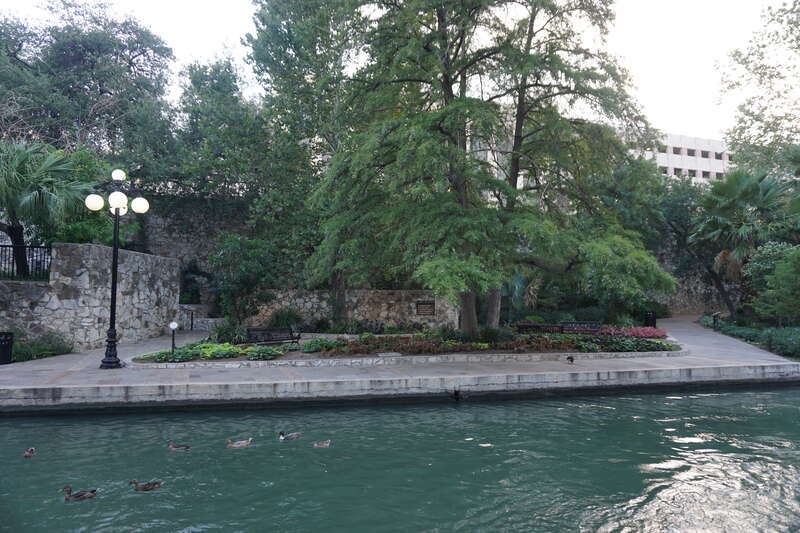 The San Antonio River Walk in San Antonio, Texas (United States).