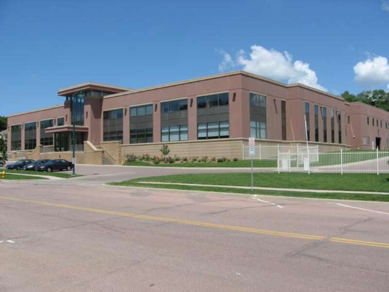 Sioux Falls Law Enforcement Center. This is the central station for the Sioux Falls Police Department. Looking northwest.