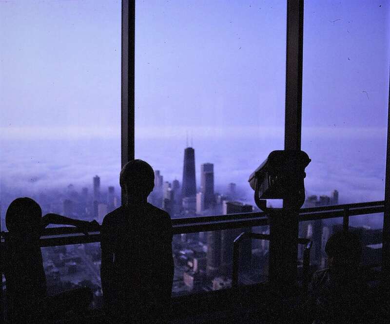 The Sears Tower (now the Willis Tower) when completed in 1973 was the tallest building in the world. It remained the tallest building for 25 years. My family visited the observation deck in July 1984. The view was spectacular. The view became even