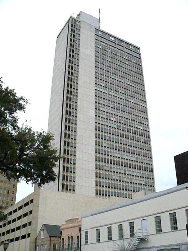 The GM Building at 107 St. Francis Street in Mobile, Alabama.  Built in 1965.