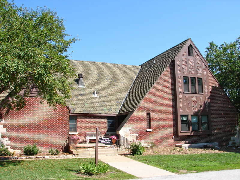 Nebraska Family Services building in &quot;Boys Town&quot;, Nebraska, just outside Omaha.  AKA Father Flanagan's Boys' Home	, W. Dodge Rd., Boys Town, Nebraska.  This is the general place that the movieBoys Town was based on. A National Registered Historic