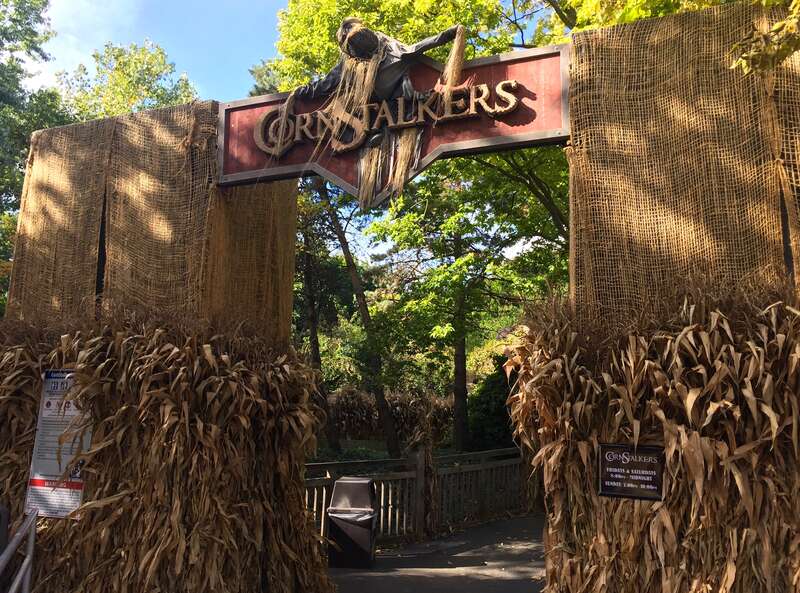 Entrance to CornStalkers, one of the attractions open during Cedar Point's HalloWeekends