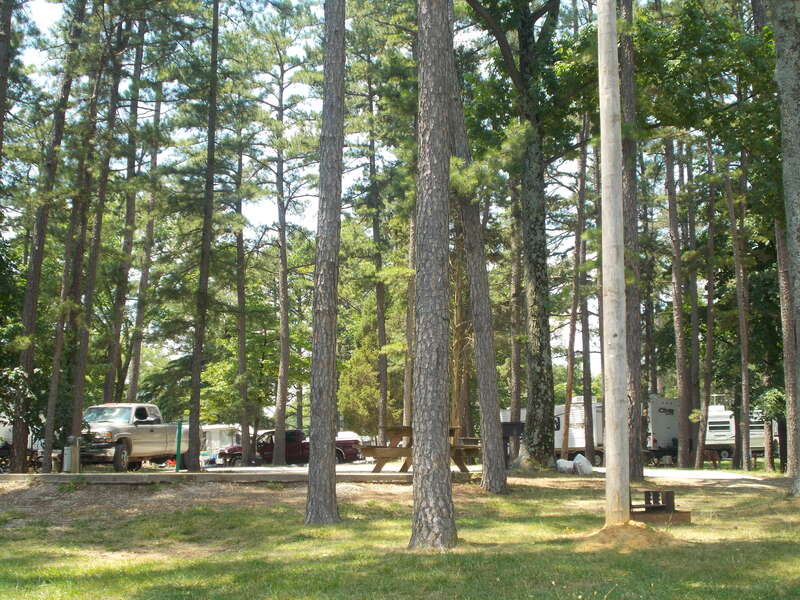 Lakeside Woodlands Camper Section.