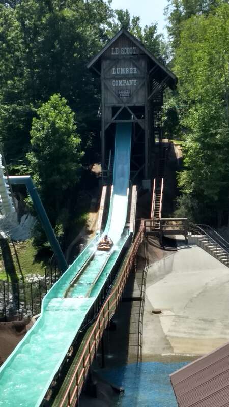 The Le Scoot Log Flume at Busch Gardens Williamsburg