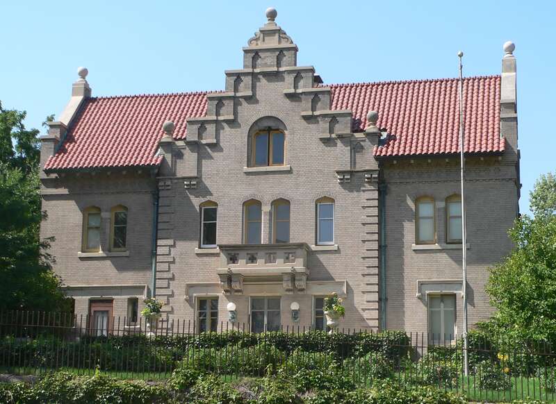 Mary Rogers Kimball house, located at 2236 St. Mary's Avenue in Omaha, Nebraska; seen from the south.