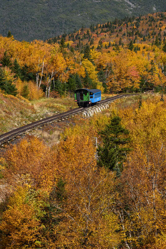 M-1 Wajo Nanatassis (ascending), Mount Washington Cog Railway, New Hampshire.