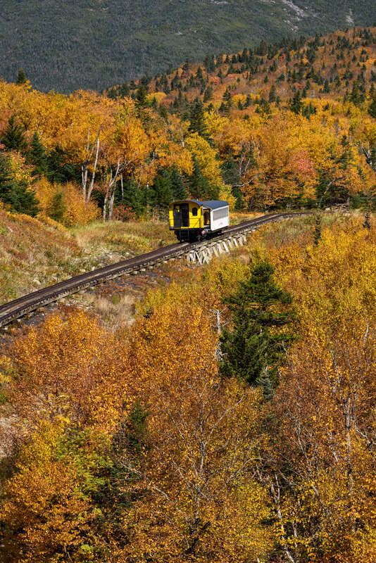 M-4 Agiocochook (ascending), Mount Washington Cog Railway, New Hampshire.