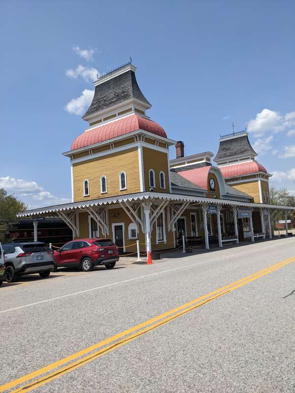 North Conway Station at 38 Norcross Circle in North Conway, New Hampshire.