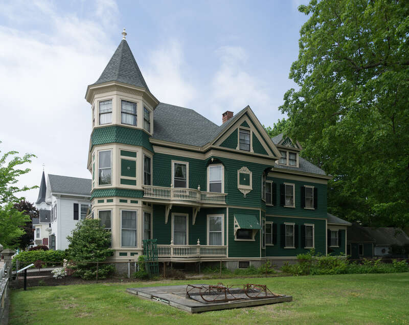 1892 Emma Hall House; Saco Historic District, 342 Main St., Saco, Maine