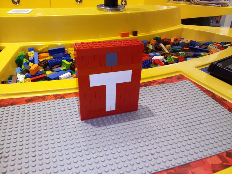 A Simplex &quot;t-bar&quot; style pull station made of Lego blocks at the Lego store at Arundel Mills.
More at The Schumin Web: &amp;lt;a href=&quot;http://www.schuminweb.com/2012/02/19/yes-i-am-probably-the-only-one-who-would-make-fire-alarms-out-of-legos/&quot;