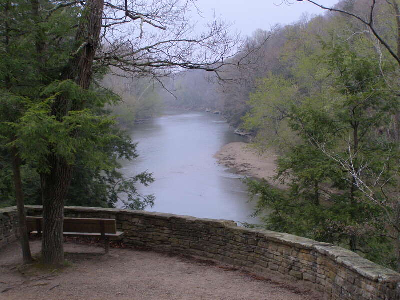Sunset Point at Turkey Run State Park, overlooking Sugar Creek.