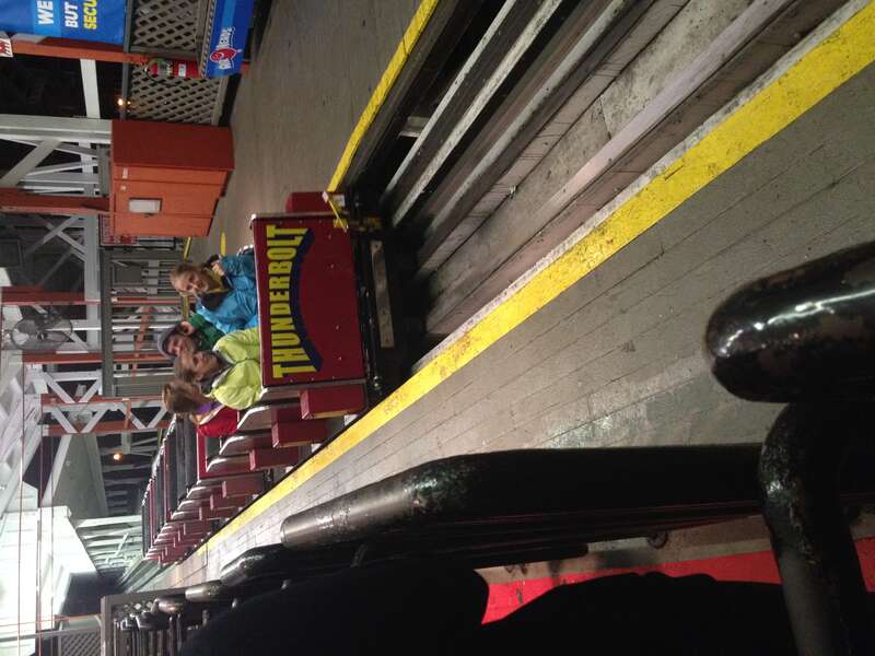 Thunderbolt station at Six Flags New England.