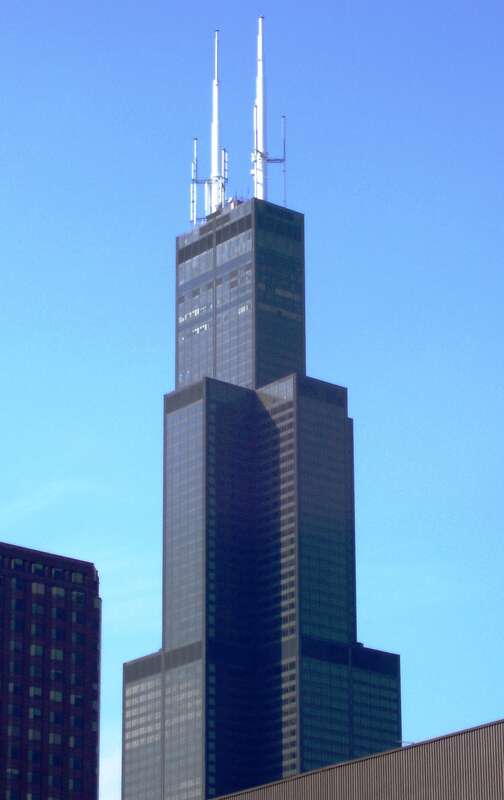 The Willis (Sears) Tower as seen from the South Loop.