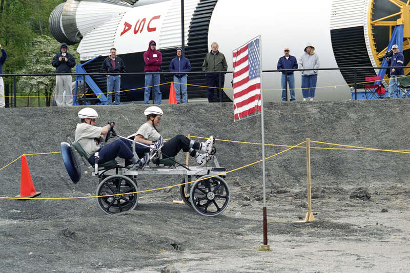 Students compete in the sixth annual Great Moonbuggy Race at the U.S. Space &amp;amp; Rocket Center
