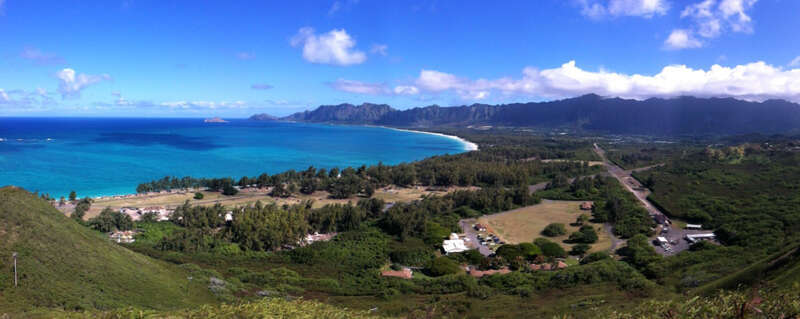 Bellow's Air Field from above Lanikai
