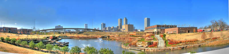 Downtown Tulsa from Central Park