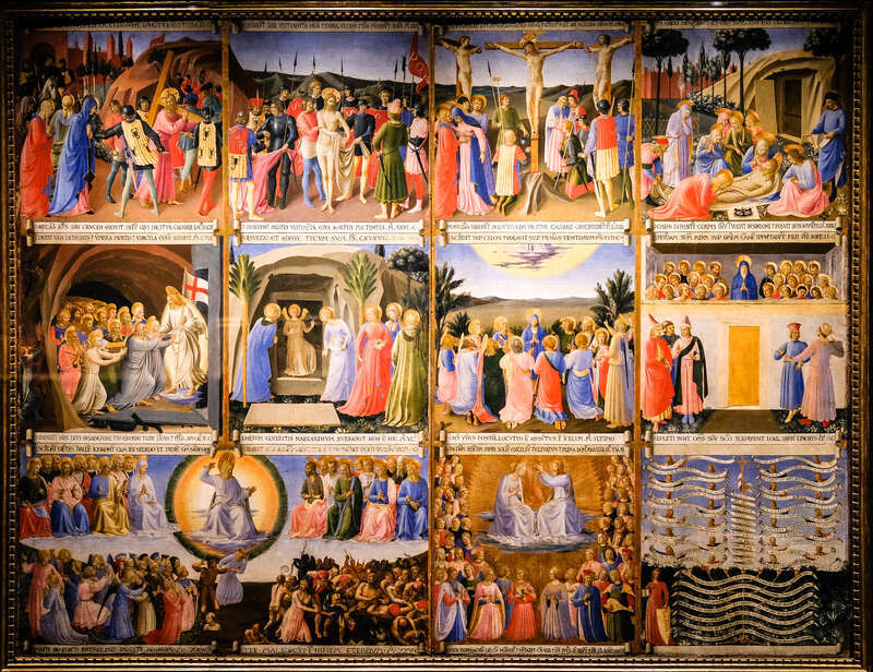 Fra Angelico, One panel from Armadio degli Argenti (silver chest), 1450-52 5/10/18 #gardnermuseum #earlyrenaissance #italy