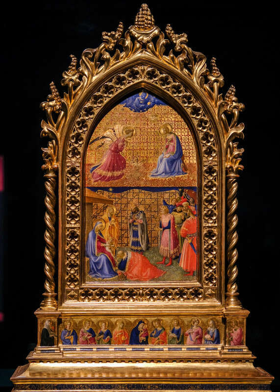 Fra Angelico, The Annunciation and the Adoration of the Magi, c 1426-27 5/10/18 #gardnermuseum #earlyrenaissance #italy