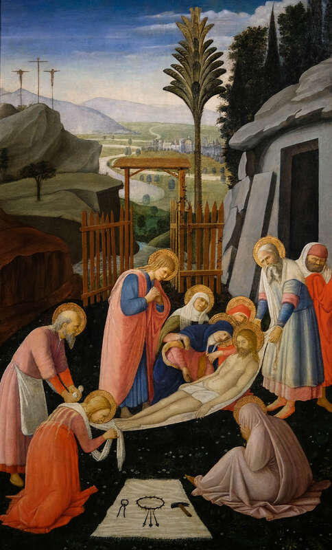 Fra Angelico, The Entombment of Christ, c 1450 5/10/18 #gardnermuseum #earlyrenaissance #italy #painting