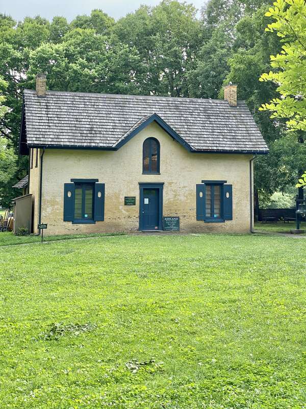 Built in 1854-1857, this Italianate-style mansion, known as Ashland, was designed by Thomas Lewinski for James Brown Clay, using the foundations and layout of an earlier house on the same site.  The previous house was the home of Henry Clay, a