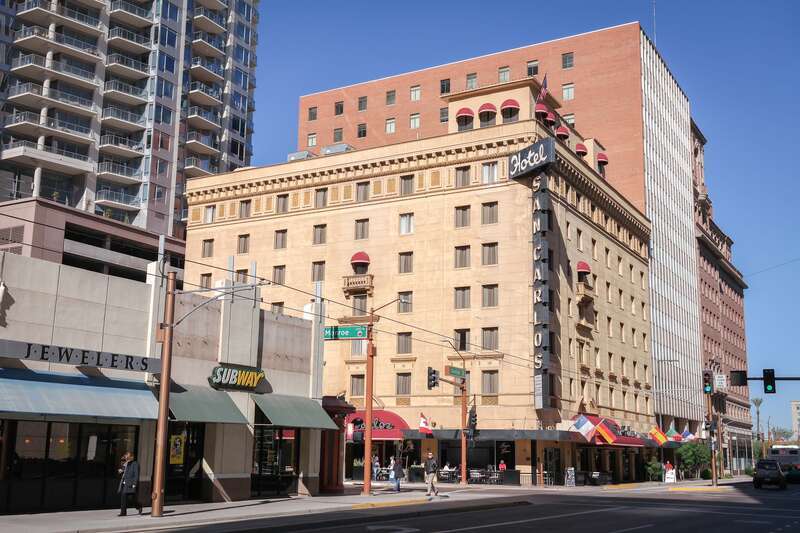 A view of the Hotel San Carlos