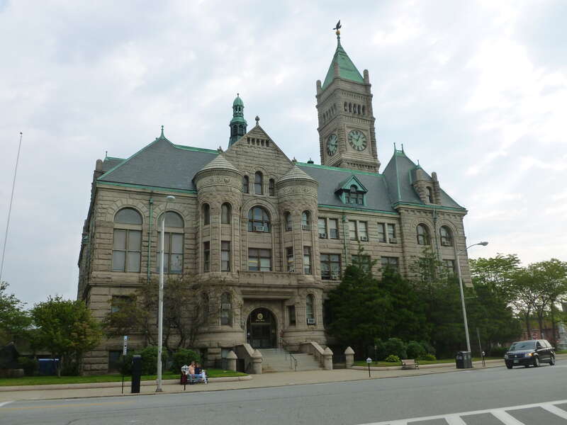 Lowell City Hall, located at 375 Merrimack Street Lowell, Massachusetts.  South side of building shown.