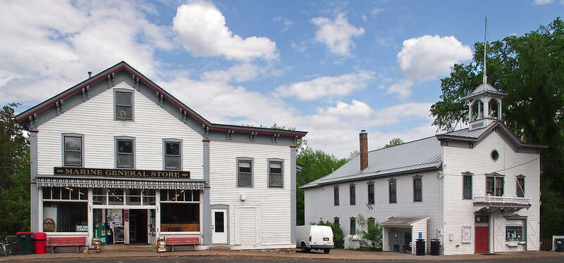 Marine General Store and Marine Village Hall, Marine on St Croix, Minnesota, USA.  Viewed from the southwest.  





This is an image of a place or building that is listed on the National Register of Historic Places in the United States of America.