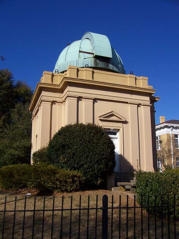 Melton Memorial Observatory on the campus of the University of South Carolina, Columbia, South Carolina.