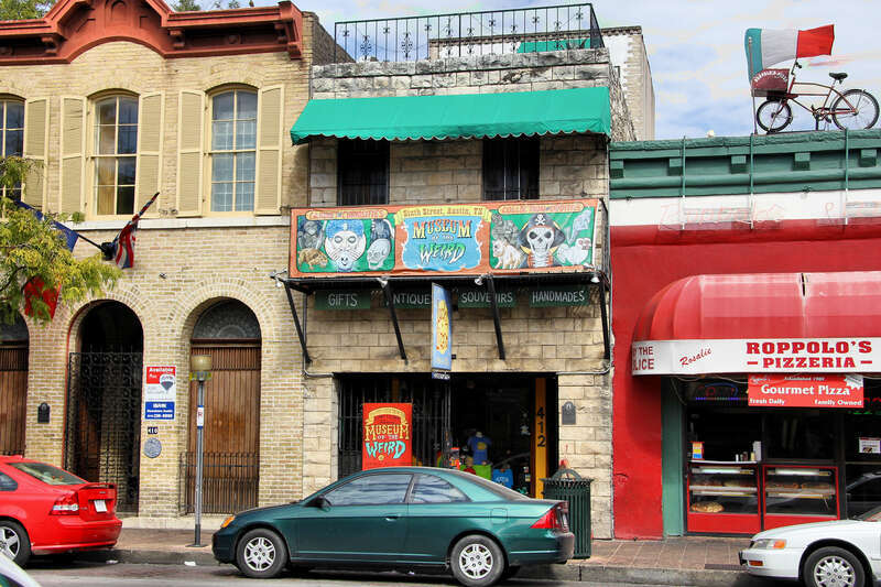 Museum of the Weird on East Sixth Street in Austin, Texas, United States.