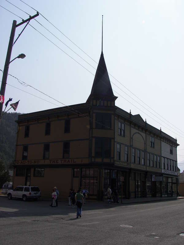Pack Train Building at Broadway and Fourth Avenue in Skagway, Alaska.